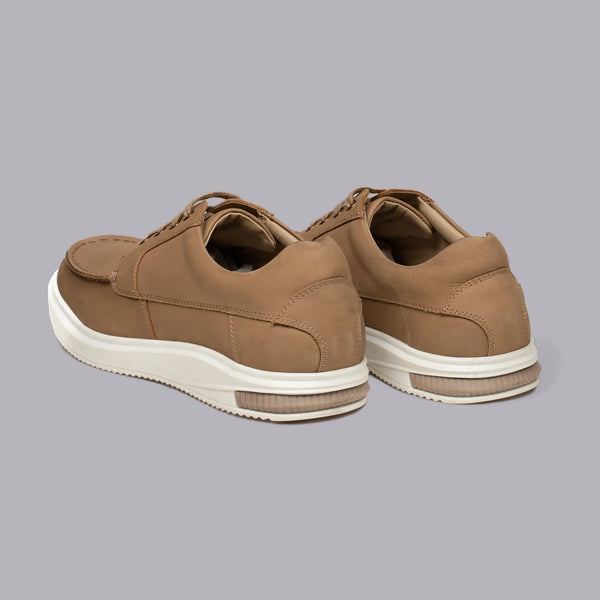 ELIO - Beige Moc-Toe Sneaker