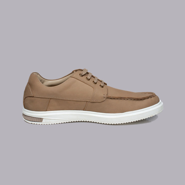 ELIO - Beige Moc-Toe Sneaker