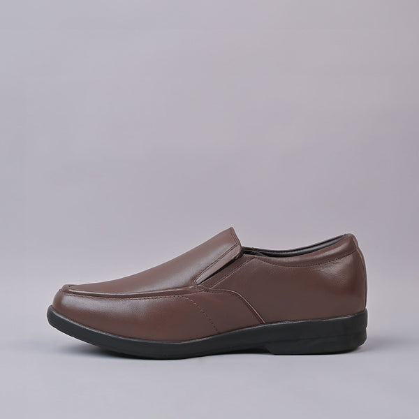 REGALIA - Alan Mens Leather Brown Slip on Shoe