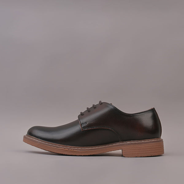 BRAVUR - Men's Casual Dark Brown Suede Leather Shoes