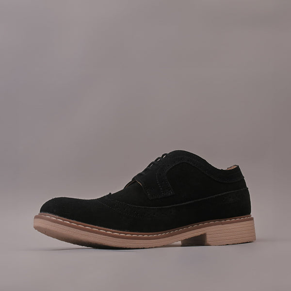 GRAVITAS - Black Casual Suede Leather shoes for Men