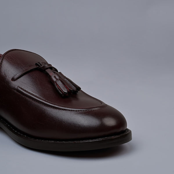 VERONA - Brown Genuine Leather Tassel Loafers