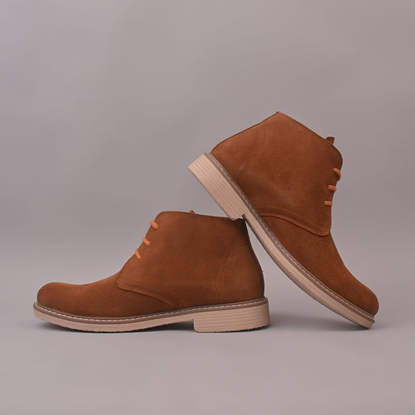 BARROW - Tan Genuine Leather Desert Chukka Boots