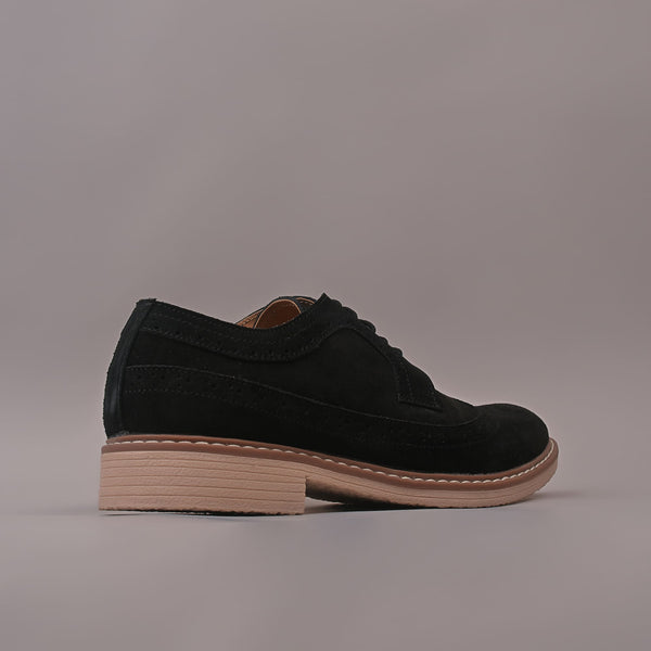 GRAVITAS - Black Casual Suede Leather shoes for Men