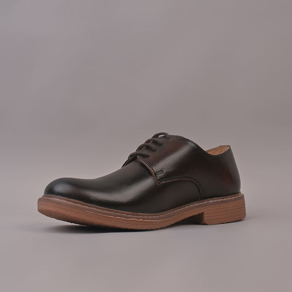 BRAVUR - Men's Casual Dark Brown Suede Leather Shoes