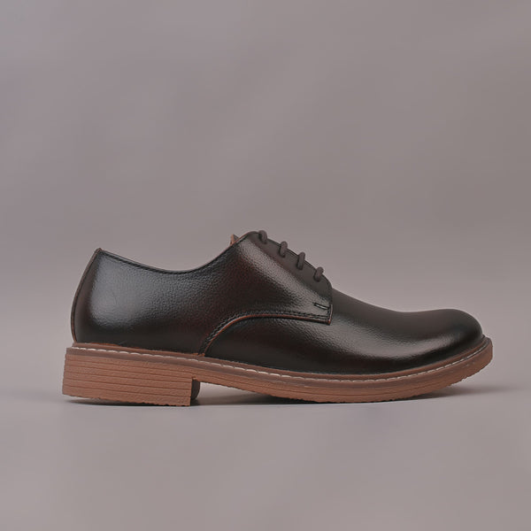 BRAVUR - Men's Casual Dark Brown Suede Leather Shoes