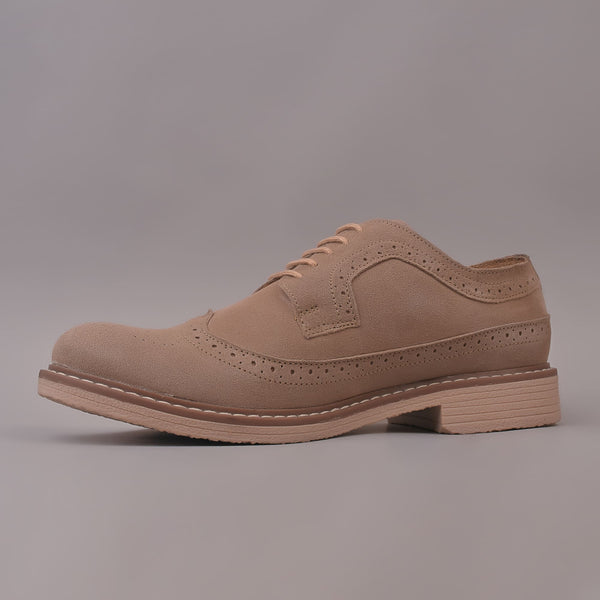 SONNET - Beige Casual Suede Leather Shoes for Men