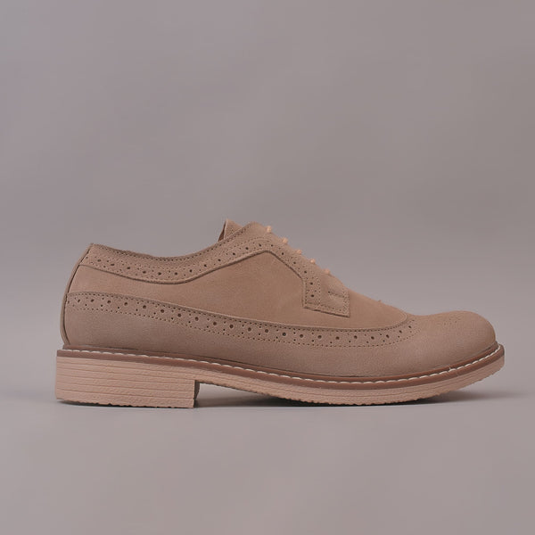 SONNET - Beige Casual Suede Leather Shoes for Men