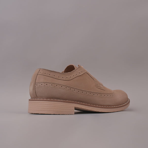 SONNET - Beige Casual Suede Leather Shoes for Men