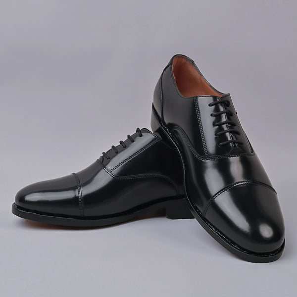 NOBLE - James Mens Oxford Leather Black Laceup Shoe