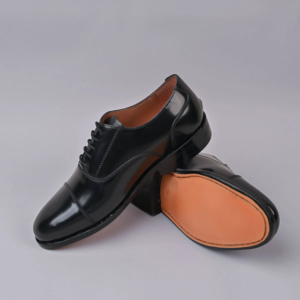 NOBLE - James Mens Oxford Leather Black Laceup Shoe