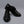 VESPER - Black Genuine Softi Leather Toe Cap Shoes