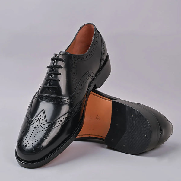 ARISTO - Ben Mens Oxford Leather Black Laceup Shoe