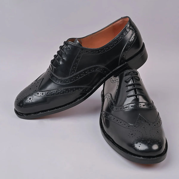 ARISTO - Ben Mens Oxford Leather Black Laceup Shoe