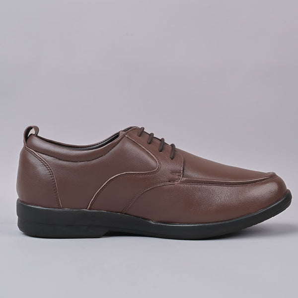 VELOUR - Dave Mens Derby Leather Brown Laceup Shoe