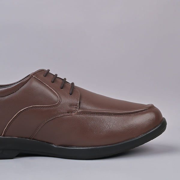 VELOUR - Dave Mens Derby Leather Brown Laceup Shoe