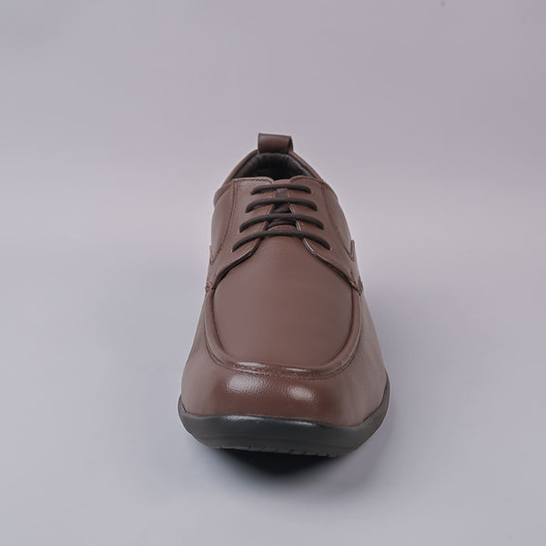 VELOUR - Dave Mens Derby Leather Brown Laceup Shoe