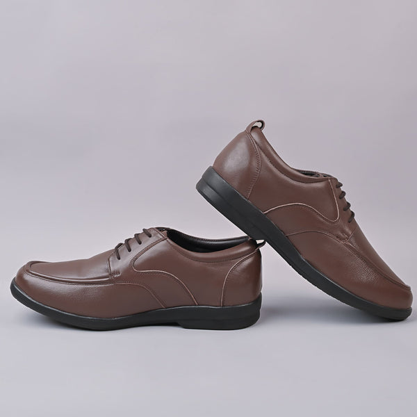VELOUR - Dave Mens Derby Leather Brown Laceup Shoe