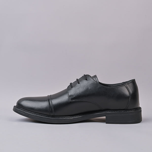 SOVEREIGN - Bristol Mens Derby Leather Black Laceup Shoe