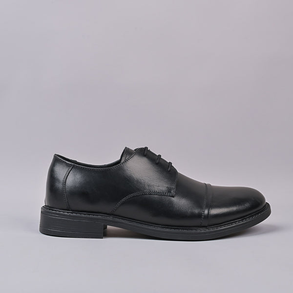 SOVEREIGN - Bristol Mens Derby Leather Black Laceup Shoe