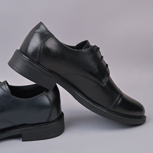 SOVEREIGN - Bristol Mens Derby Leather Black Laceup Shoe