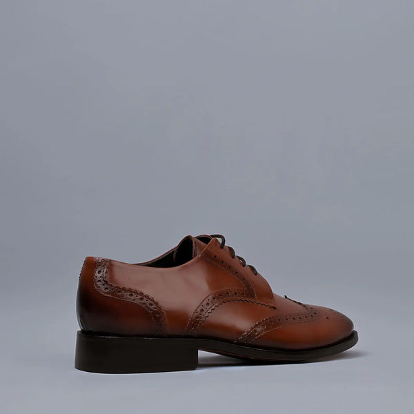REGENT - Tan Genuine Leather Derby Brogues